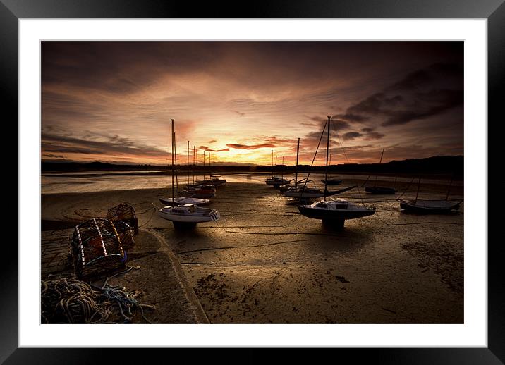 Beadnall Harbour Framed Mounted Print by Dave Hudspeth Landscape Photography