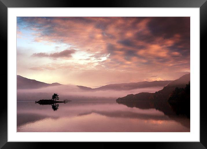 Ullswater Sunrise Framed Mounted Print by Dave Hudspeth Landscape Photography