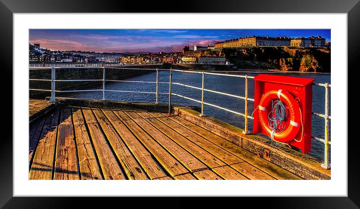 Whitby View Framed Mounted Print by Dave Hudspeth Landscape Photography
