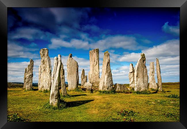 The Standing Stones of Callanish Framed Print by Dave Hudspeth Landscape Photography