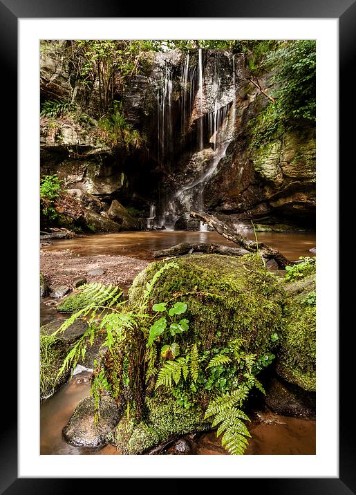  The Waterfall Framed Mounted Print by Dave Hudspeth Landscape Photography