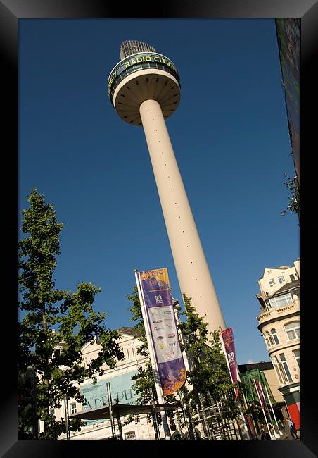  Radio City Tower, Liverpool Framed Print by Dave Hudspeth Landscape Photography