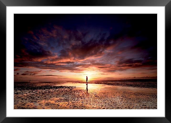   Another Place, Liverpool Framed Mounted Print by Dave Hudspeth Landscape Photography