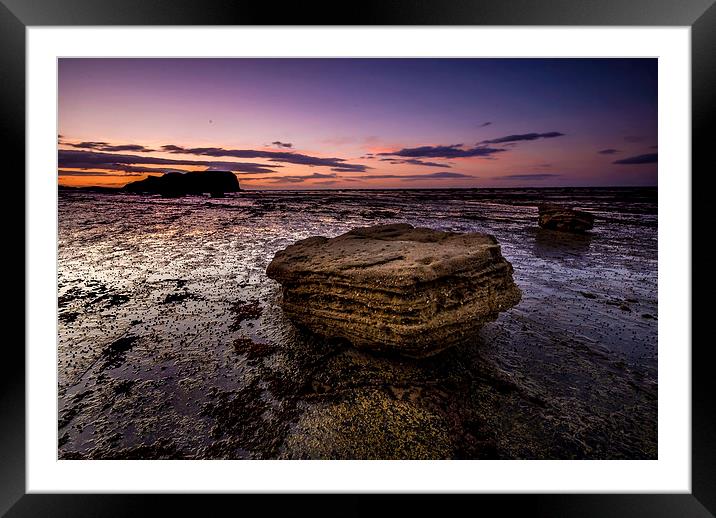  Saltwick Bay, North Yorkshire  Framed Mounted Print by Dave Hudspeth Landscape Photography