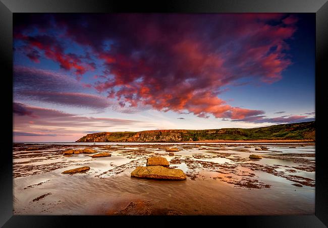  Saltwick Bay, North Yorkshire Framed Print by Dave Hudspeth Landscape Photography