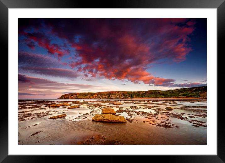  Saltwick Bay, North Yorkshire Framed Mounted Print by Dave Hudspeth Landscape Photography