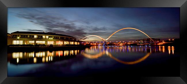  The Infinity Bridge Panoramic Framed Print by Dave Hudspeth Landscape Photography