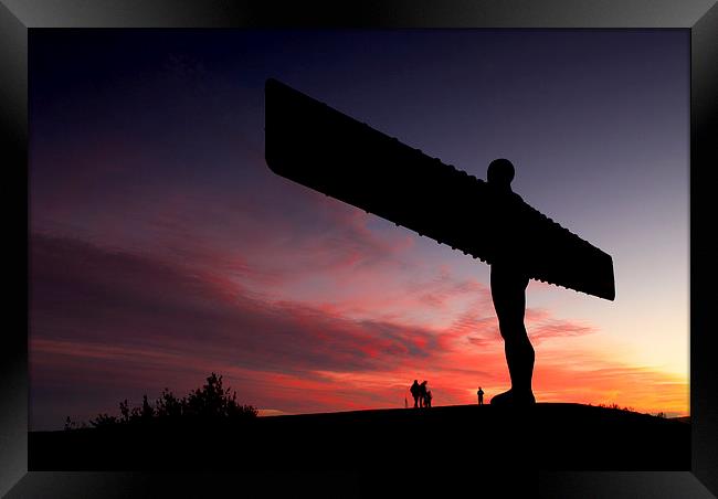  The Angel of the North Framed Print by Dave Hudspeth Landscape Photography