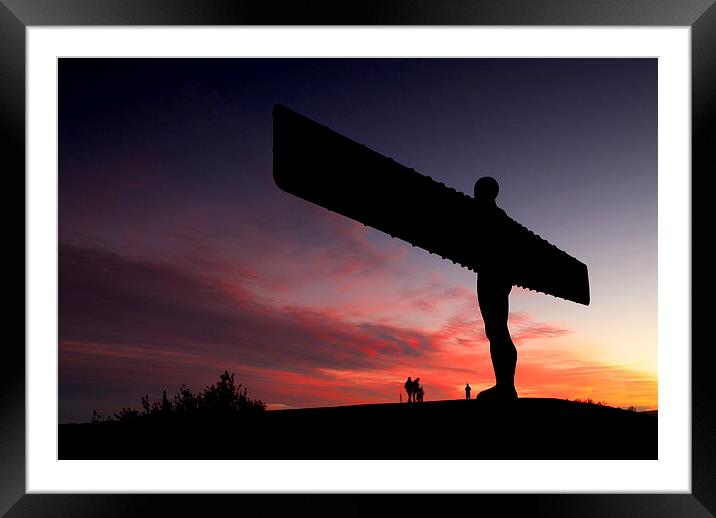  The Angel of the North Framed Mounted Print by Dave Hudspeth Landscape Photography