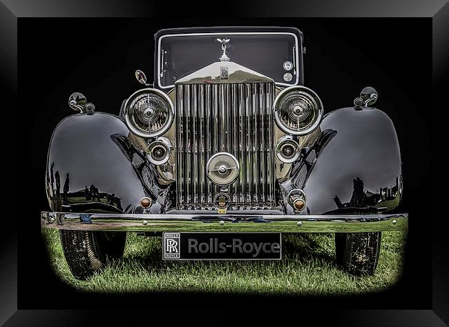 Classic Rolls Royce Framed Print by Dave Hudspeth Landscape Photography