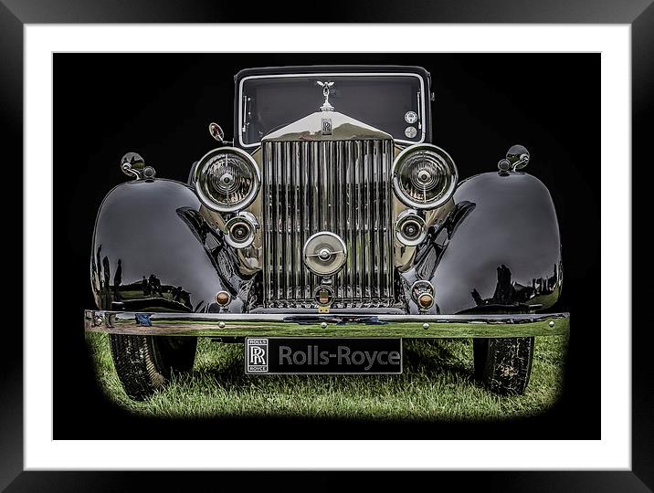 Classic Rolls Royce Framed Mounted Print by Dave Hudspeth Landscape Photography