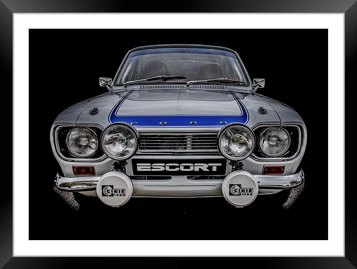 Ford RS Escort Mexico Framed Mounted Print by Dave Hudspeth Landscape Photography