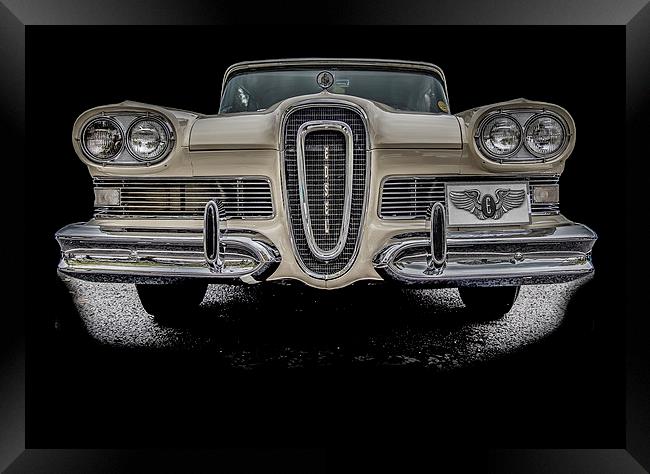 The Classic Edsel Car Framed Print by Dave Hudspeth Landscape Photography