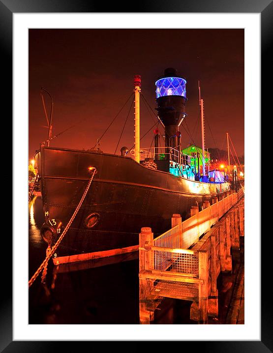  The Lightship Framed Mounted Print by Jon Fixter