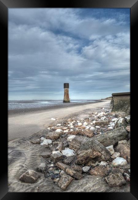 The Old water tower / spurn point Lighthouse Framed Print by Jon Fixter