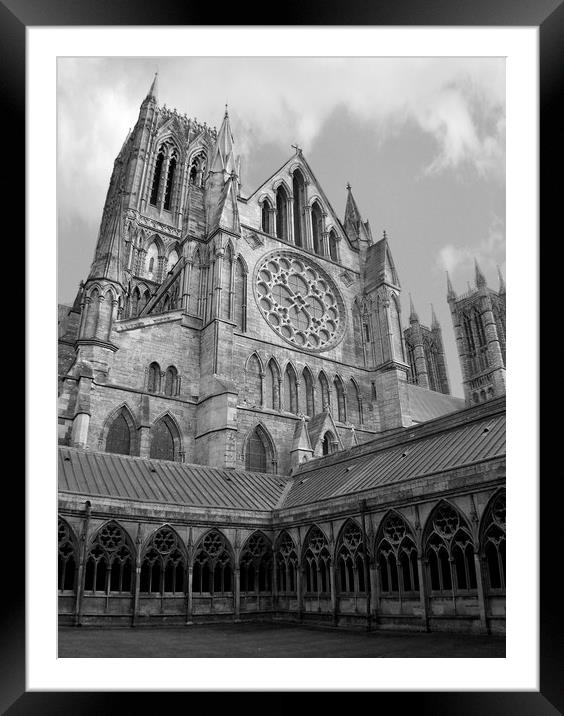 Lincoln cathedral  Framed Mounted Print by Jon Fixter