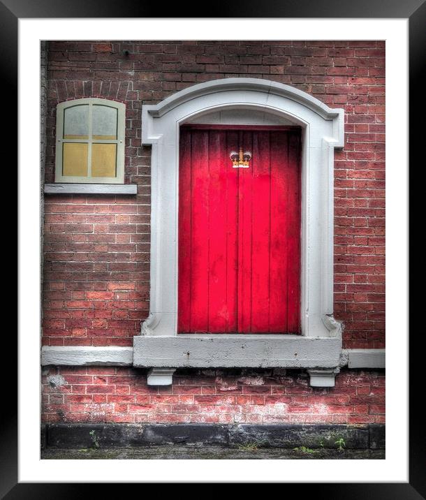 The Red Door Framed Mounted Print by Jon Fixter
