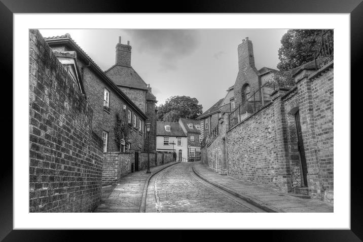 Lincoln cobbles  Framed Mounted Print by Jon Fixter