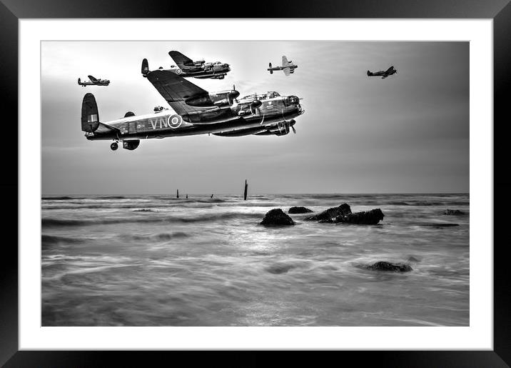 Lancaster's on a Mission  Framed Mounted Print by Jon Fixter