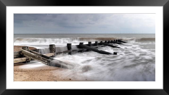 To calm the sea at Skegness  Framed Mounted Print by Jon Fixter