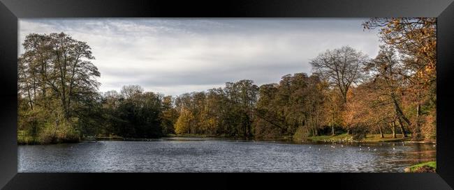 Boultham Park Lake Lincoln  Framed Print by Jon Fixter