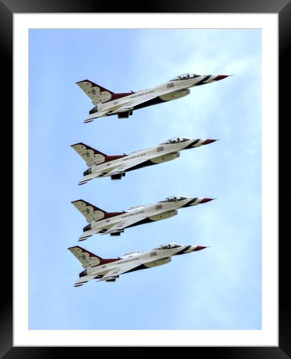Thunderbirds Stack tower Framed Mounted Print by Jon Fixter