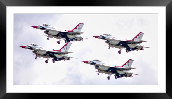 Thunderbirds Takeoff Framed Mounted Print by Jon Fixter