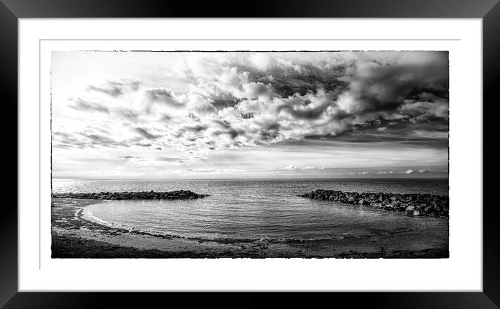 Oyster Bonchurch Beach Framed Mounted Print by Ian Johnston  LRPS