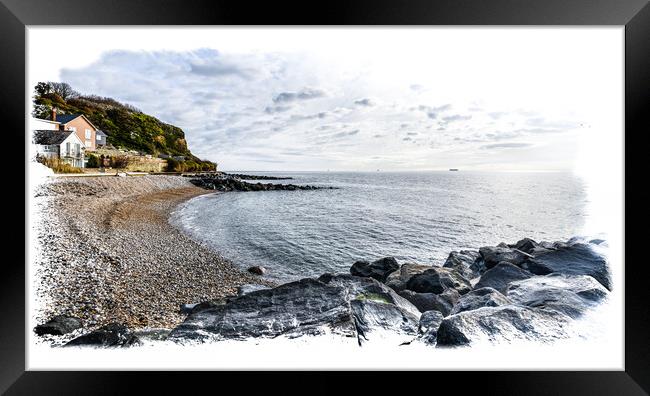 The curved bay View Framed Print by Ian Johnston  LRPS