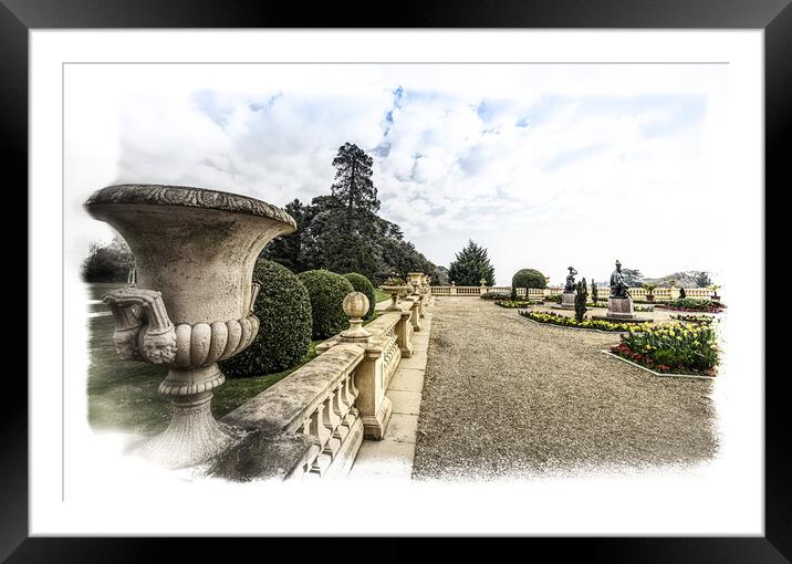 The Garden Wall Framed Mounted Print by Ian Johnston  LRPS