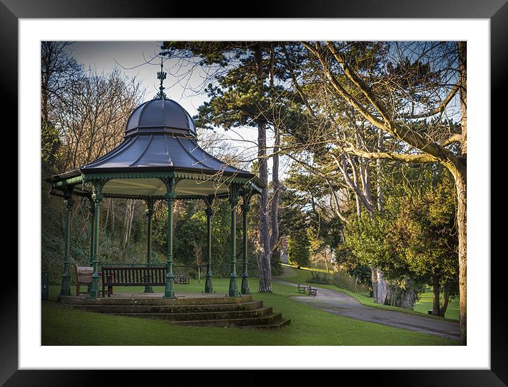 Bandstand during Winter Framed Mounted Print by Ian Johnston  LRPS
