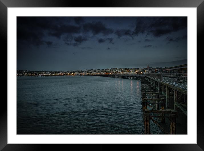 Dusk at the End of the Pier Framed Mounted Print by Ian Johnston  LRPS