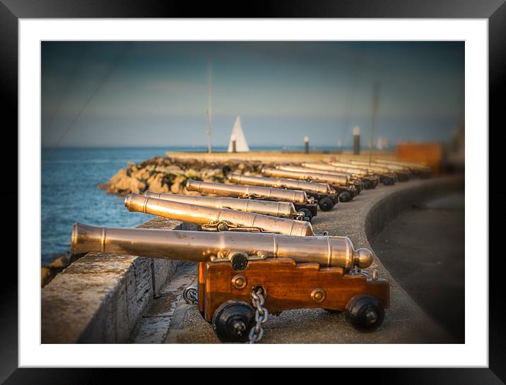 Race Starting Cannons Framed Mounted Print by Ian Johnston  LRPS