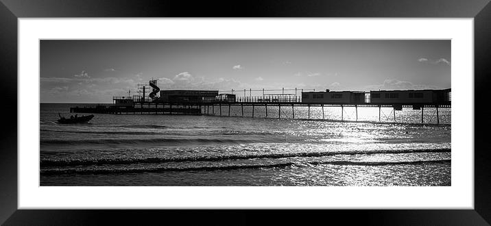 Pier Silhouette Framed Mounted Print by Ian Johnston  LRPS