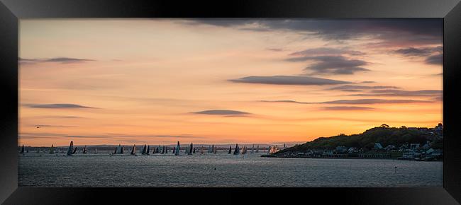 Round the Island race 2013 Framed Print by Ian Johnston  LRPS