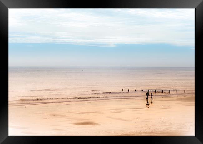 Romancing the Beach Framed Print by Ian Johnston  LRPS