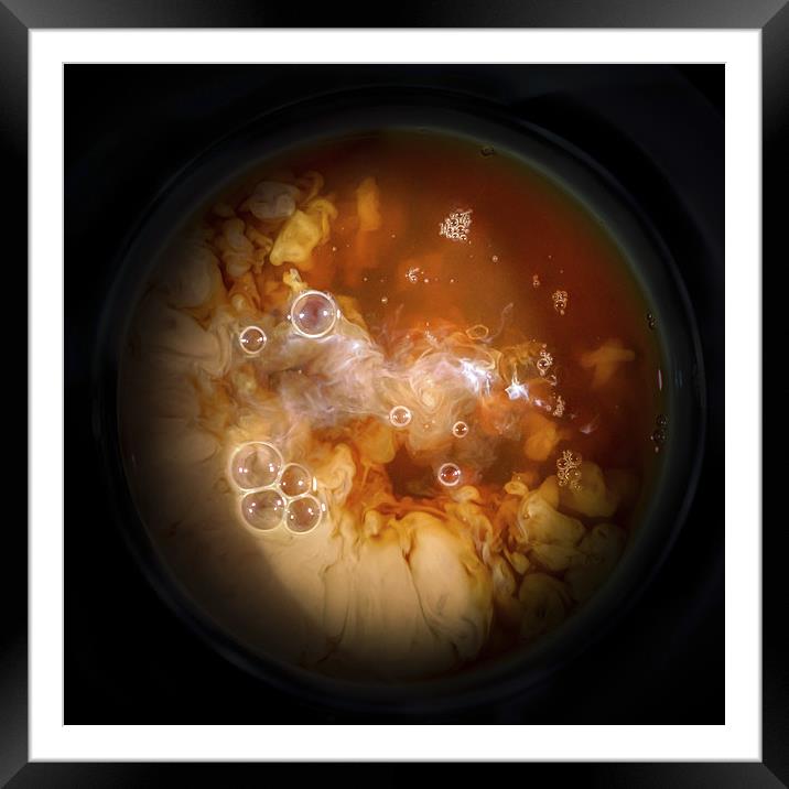  Planet tea - A Cloudy Amber world..... Framed Mounted Print by Ian Johnston  LRPS