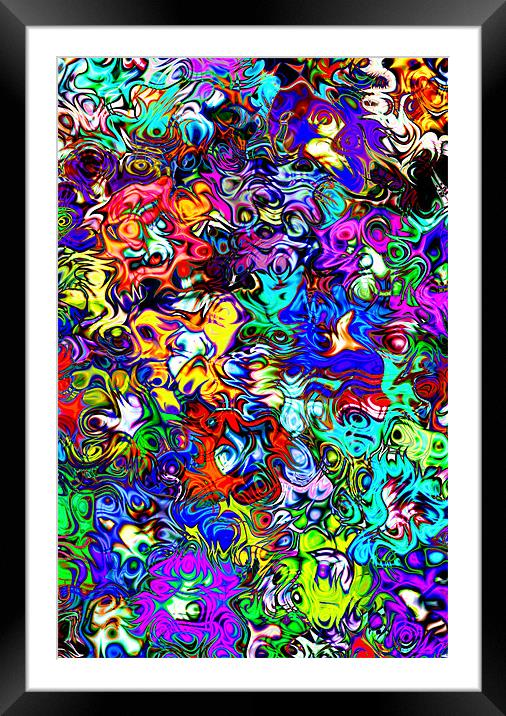 Monsters in my Head Framed Mounted Print by iphone Heaven
