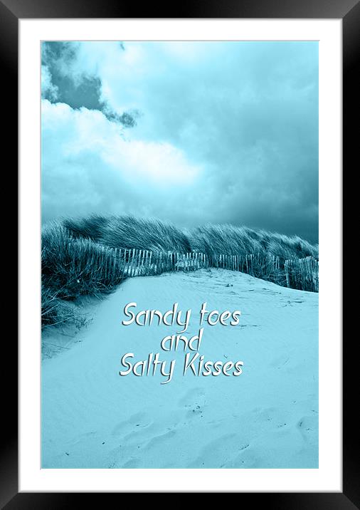 Sandy Toes Framed Mounted Print by iphone Heaven