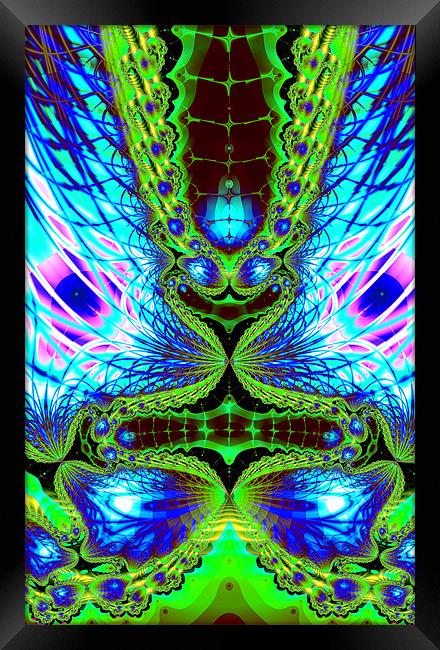 The Alien Framed Print by iphone Heaven
