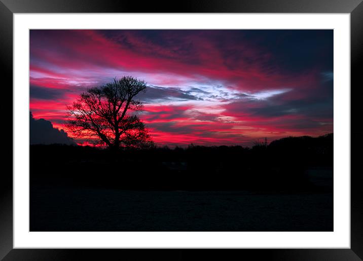 Dramatic Sky at dawn Framed Mounted Print by Paul Scoullar