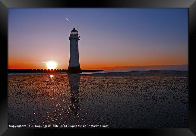 Perch Rock Lighthouse Framed Print by Paul Scoullar