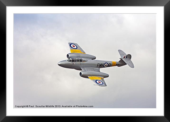 Gloster Meteor T7 Framed Mounted Print by Paul Scoullar