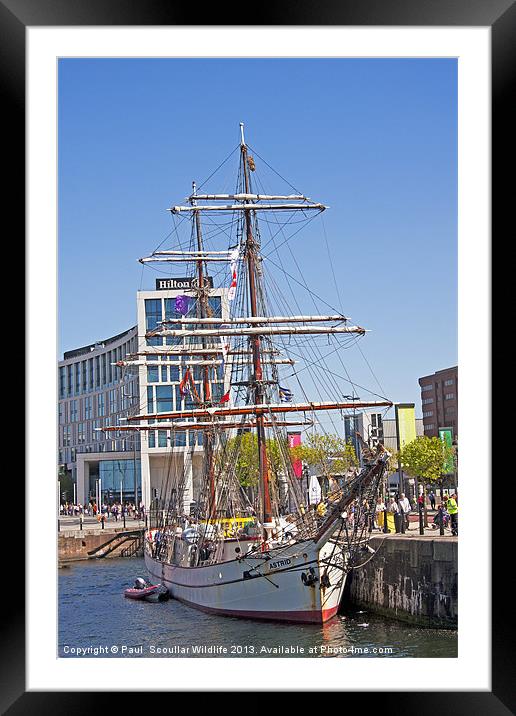 Tall Ship Astrid Framed Mounted Print by Paul Scoullar