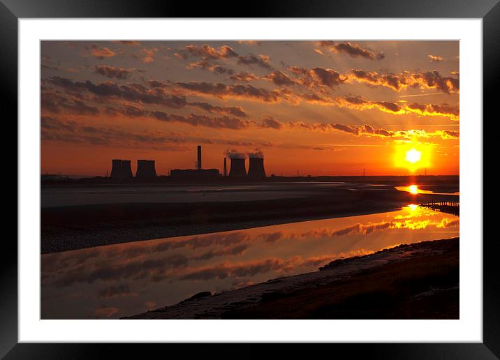 River Mersey Sunrise Framed Mounted Print by Paul Scoullar