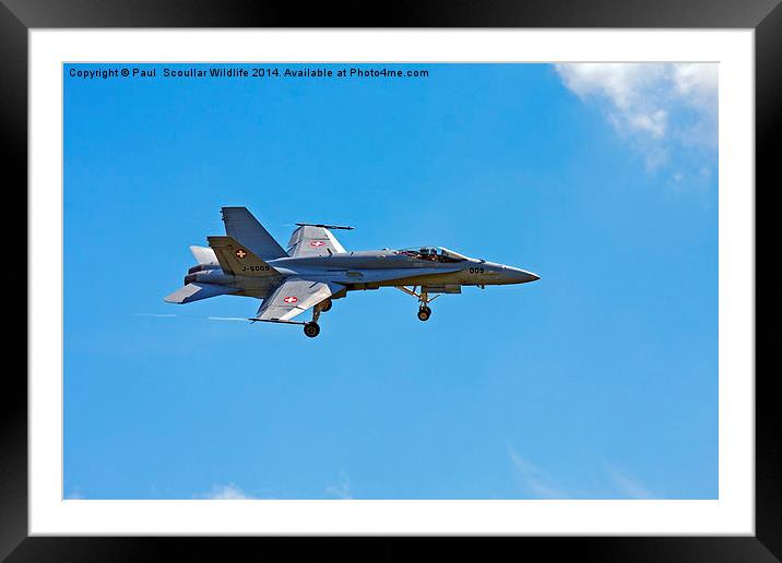  F 18 Super Hornet Framed Mounted Print by Paul Scoullar