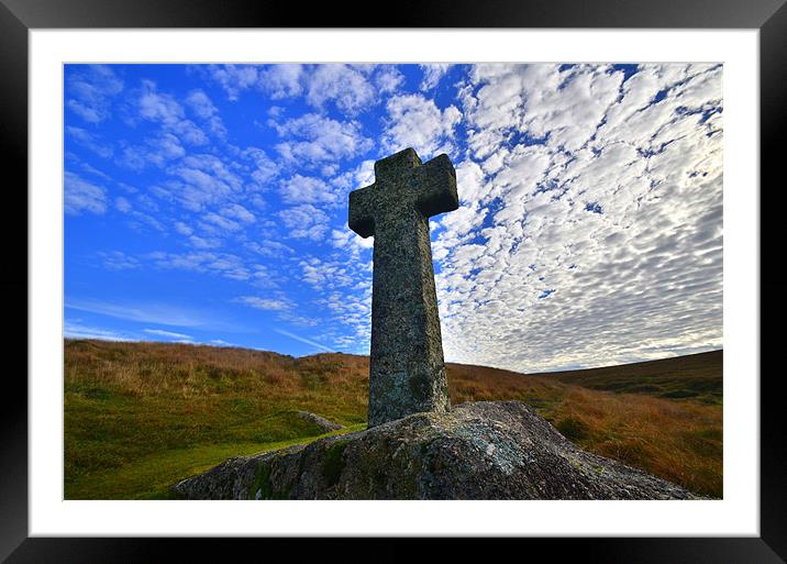 Dartmoor: Hutchinsons Cross Framed Mounted Print by Rob Parsons