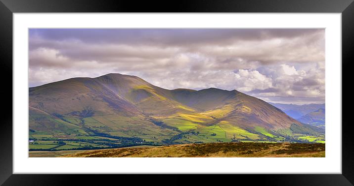 The Lake District: Skiddaw Framed Mounted Print by Rob Parsons