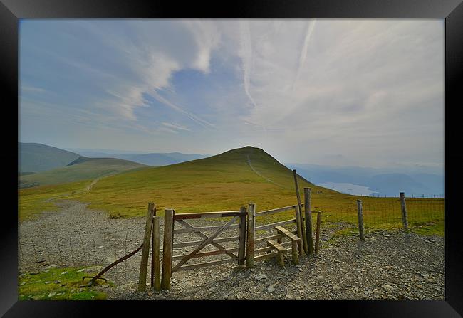 The Lake District: Skiddaw Little Man Framed Print by Rob Parsons