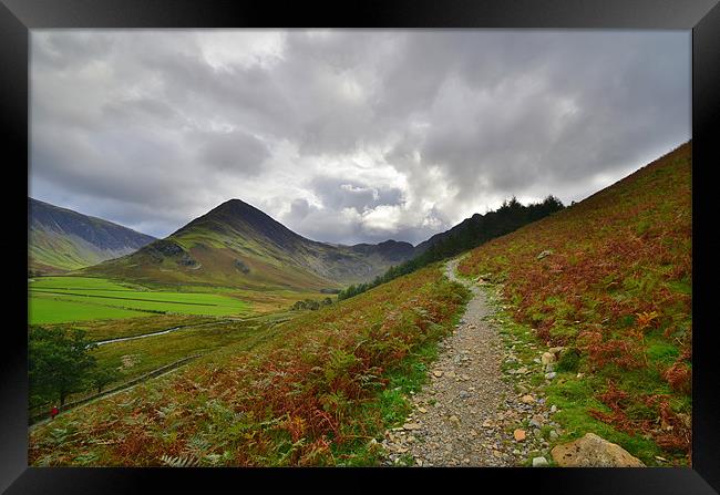 The Lake District: Heading up Framed Print by Rob Parsons
